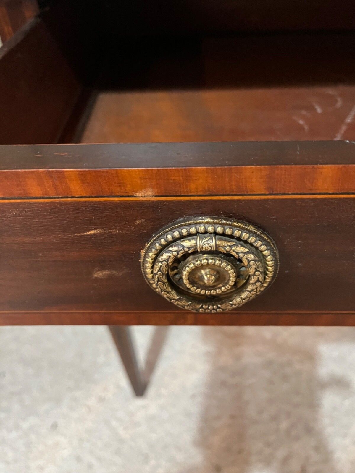 Antique Table Inlaid Circa Mid 1800’s Satin Wood & Mahogany photo Furniture