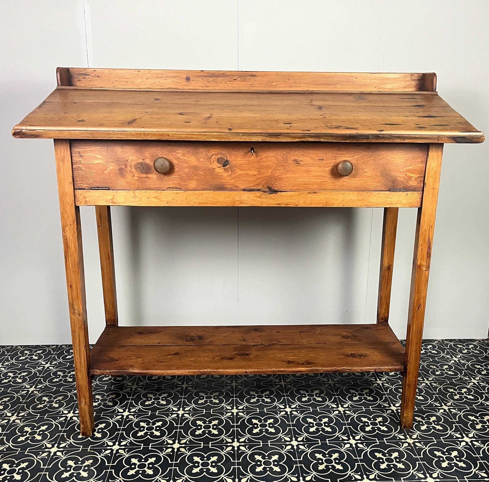 Edwardian Pitch Pine Clerk Desk, Office Furniture, Kitchen Cabinet, Sturdy Accessories, Book Stand, Architecture Storage, Antique Drawers