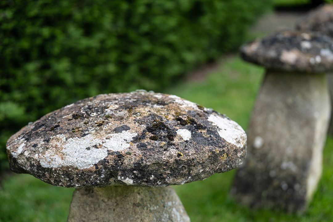 Set Of Four Antique Staddle Stones photo vinterior