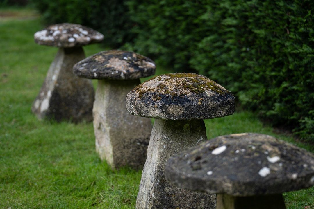 photo for sale Set Of Four Antique Staddle Stones