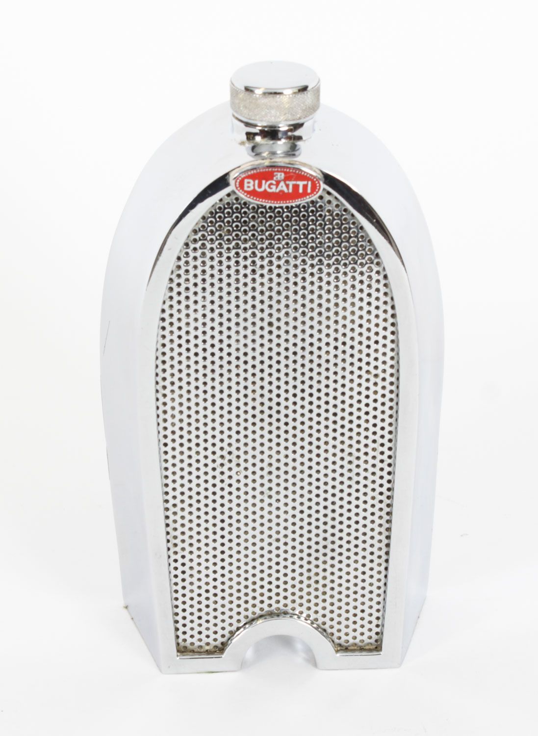 Vintage Bugatti Chromium Radiator Decanter Late 20th Century