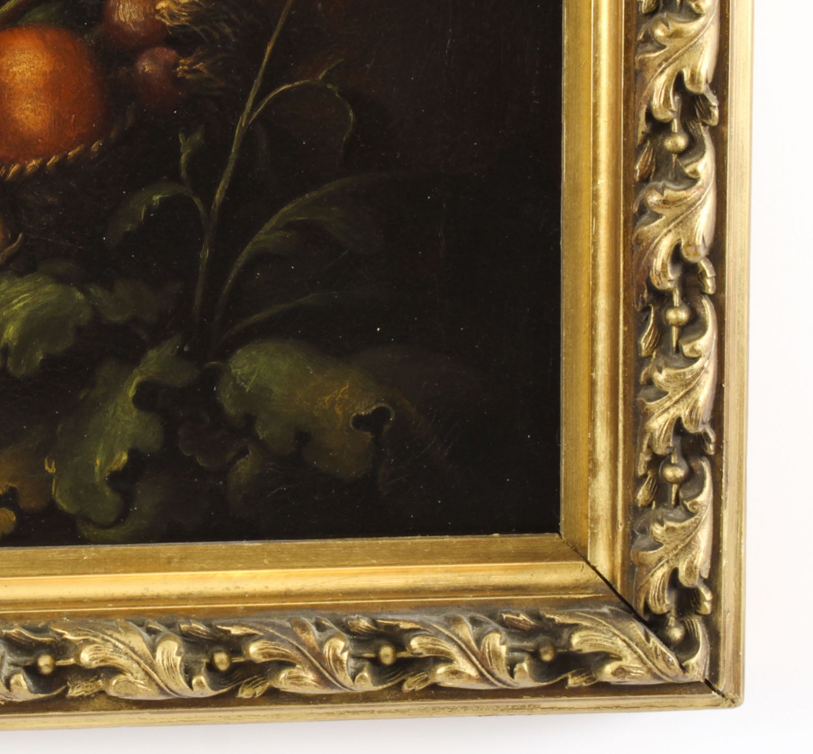 photo furniture Antique Oil Painting Grape And Melon Eaters After Bartolome' Murillo  18th C