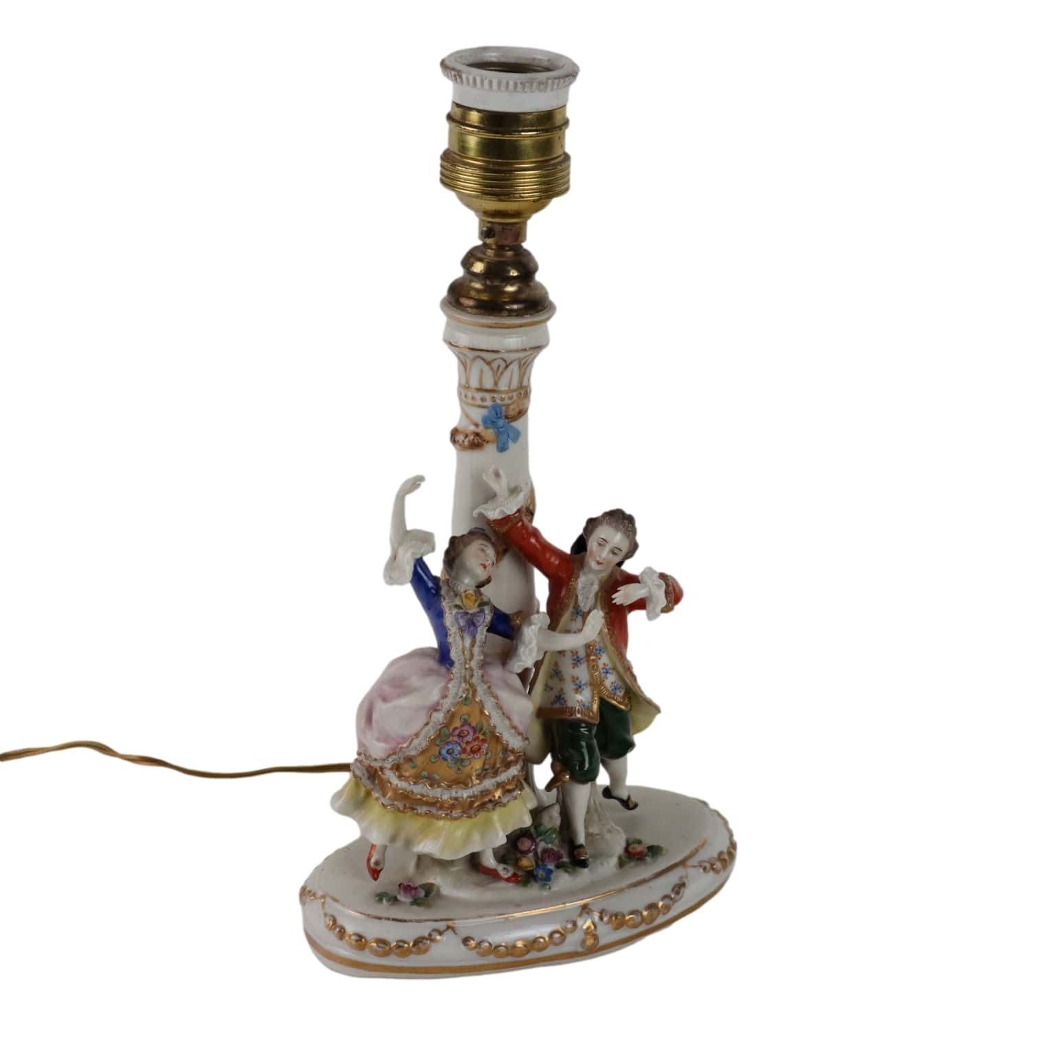 Antique Abat Jour Rudolstadt Porcelain Germany XX Century