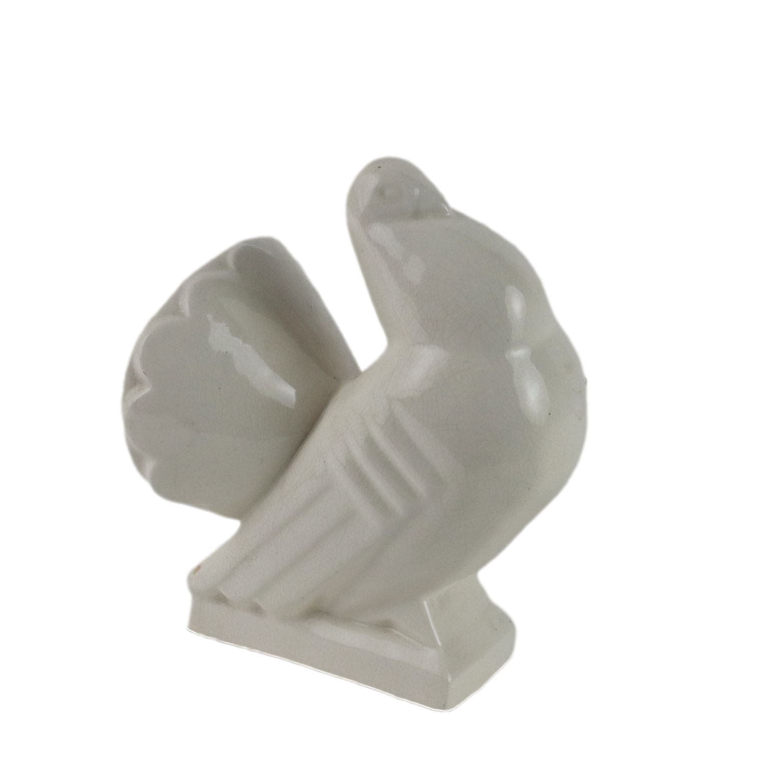 Antique Sculpture Pigeon Ceramic George Ventrillon For Saint Clement