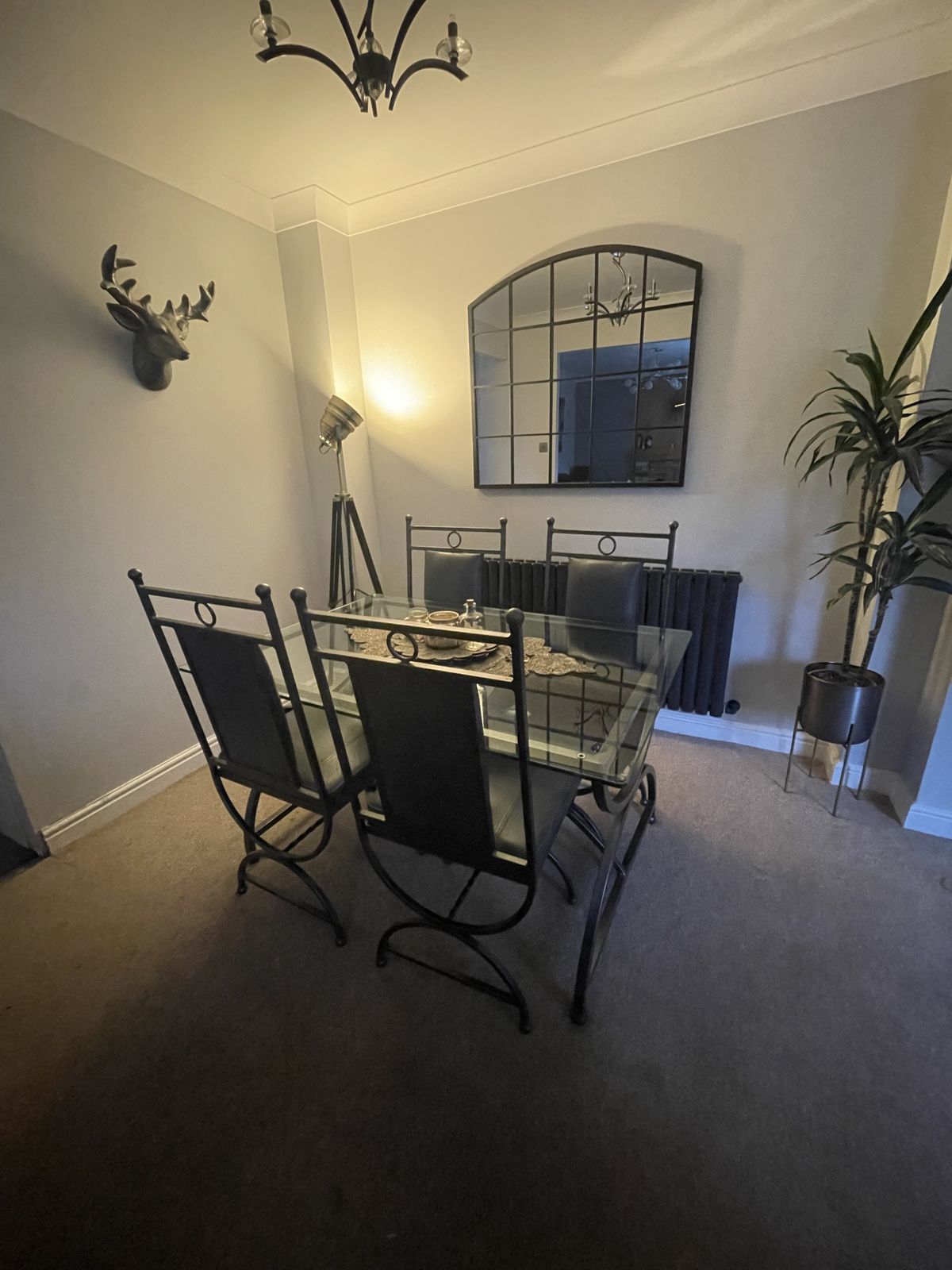 Dining Table, Chairs And 2 Side Tables photo vintage