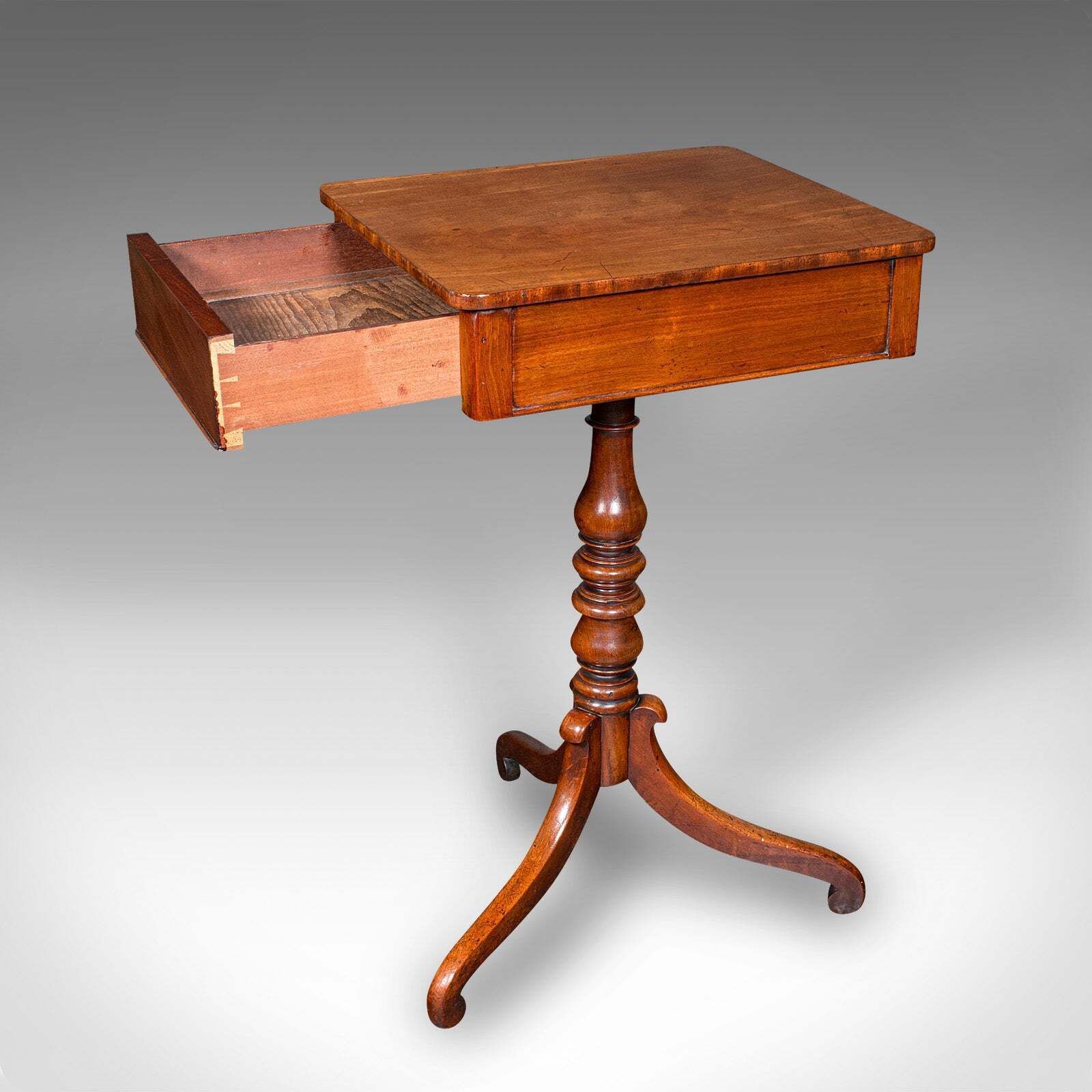 Small Antique Wine Table, English, Side, Occasional, Lamp, Regency, Circa 1820 photo furniture