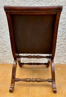 photo buy Spanish Oak Side Chairs By Pierre Lottier For Valenti, 1950s, Set Of 2