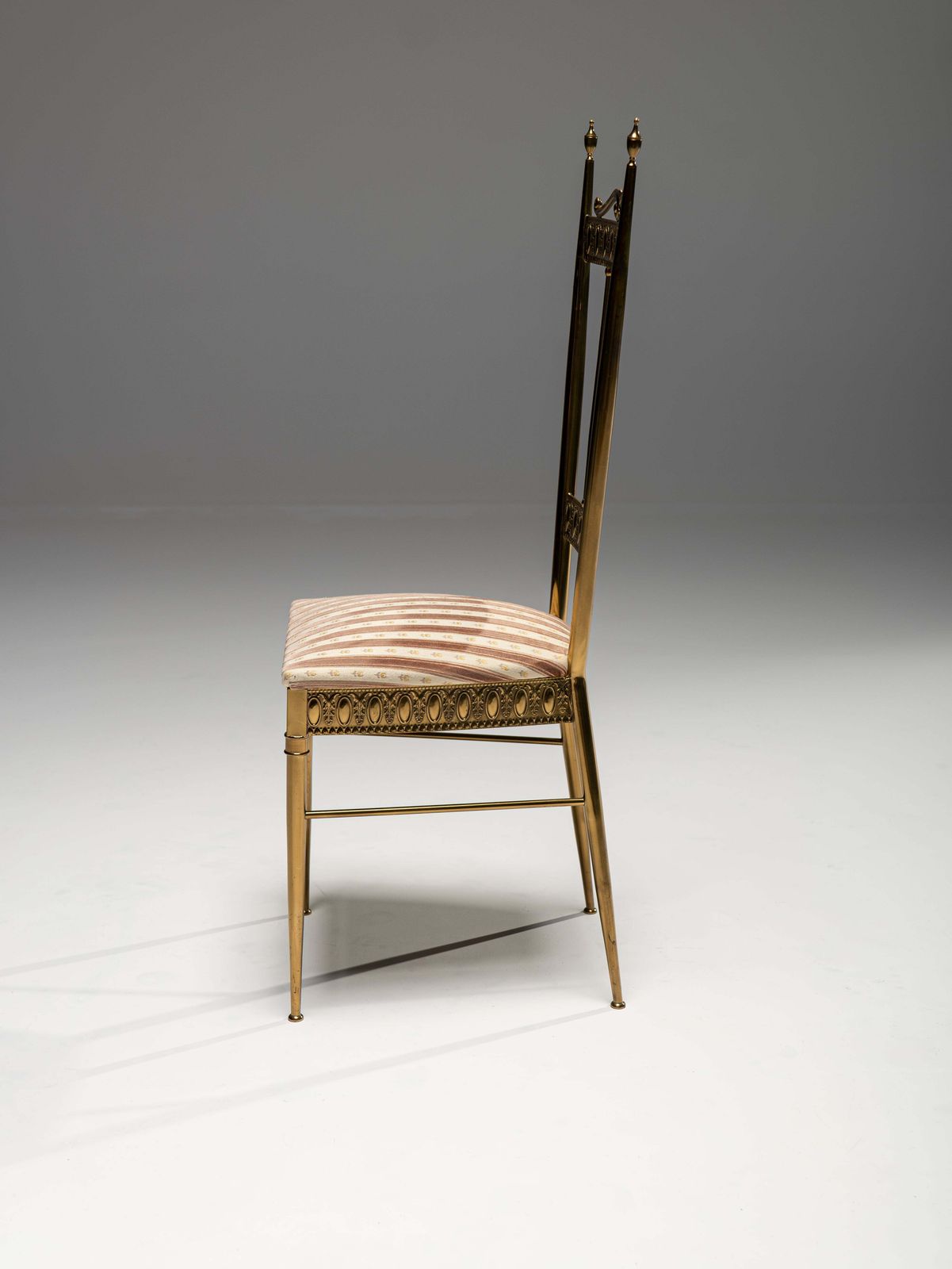 Chiavari Brass Side Chair, Italy, 1960s photo Furniture