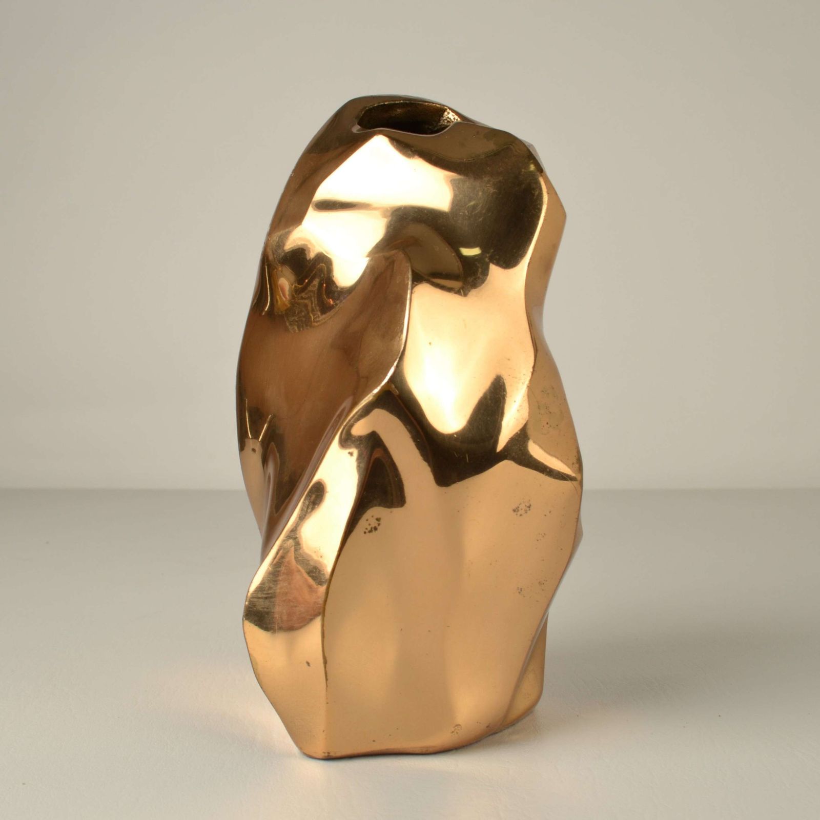 Sculptural Bronze Vase By Michel Jaubert photo vinterior