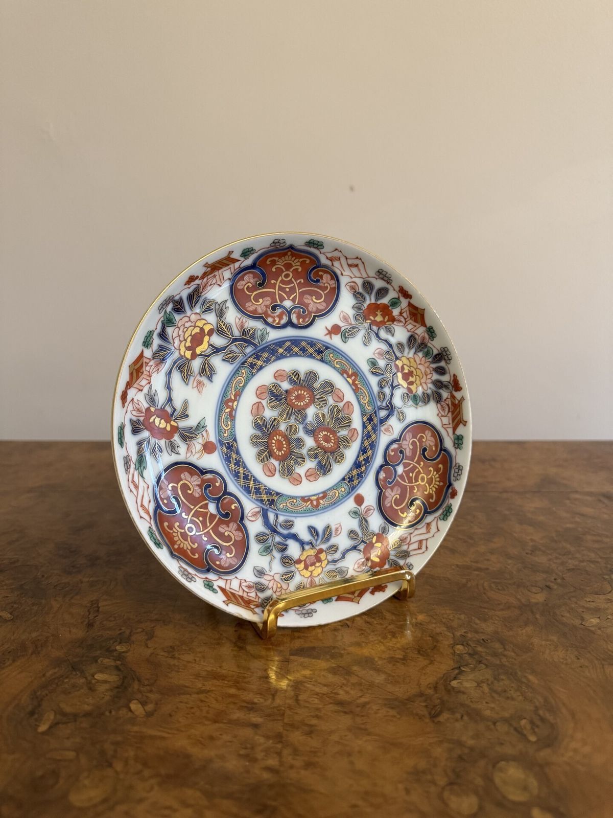 Fine Quality Pair Of Antique Japanese Imari Plates photo Home Decor