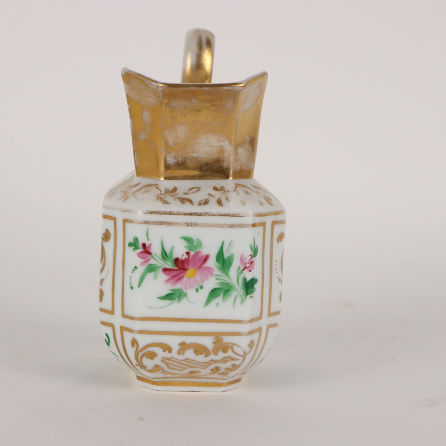 Antique Tea Set White Porcelain Europe Mid XIX Century photo vintage
