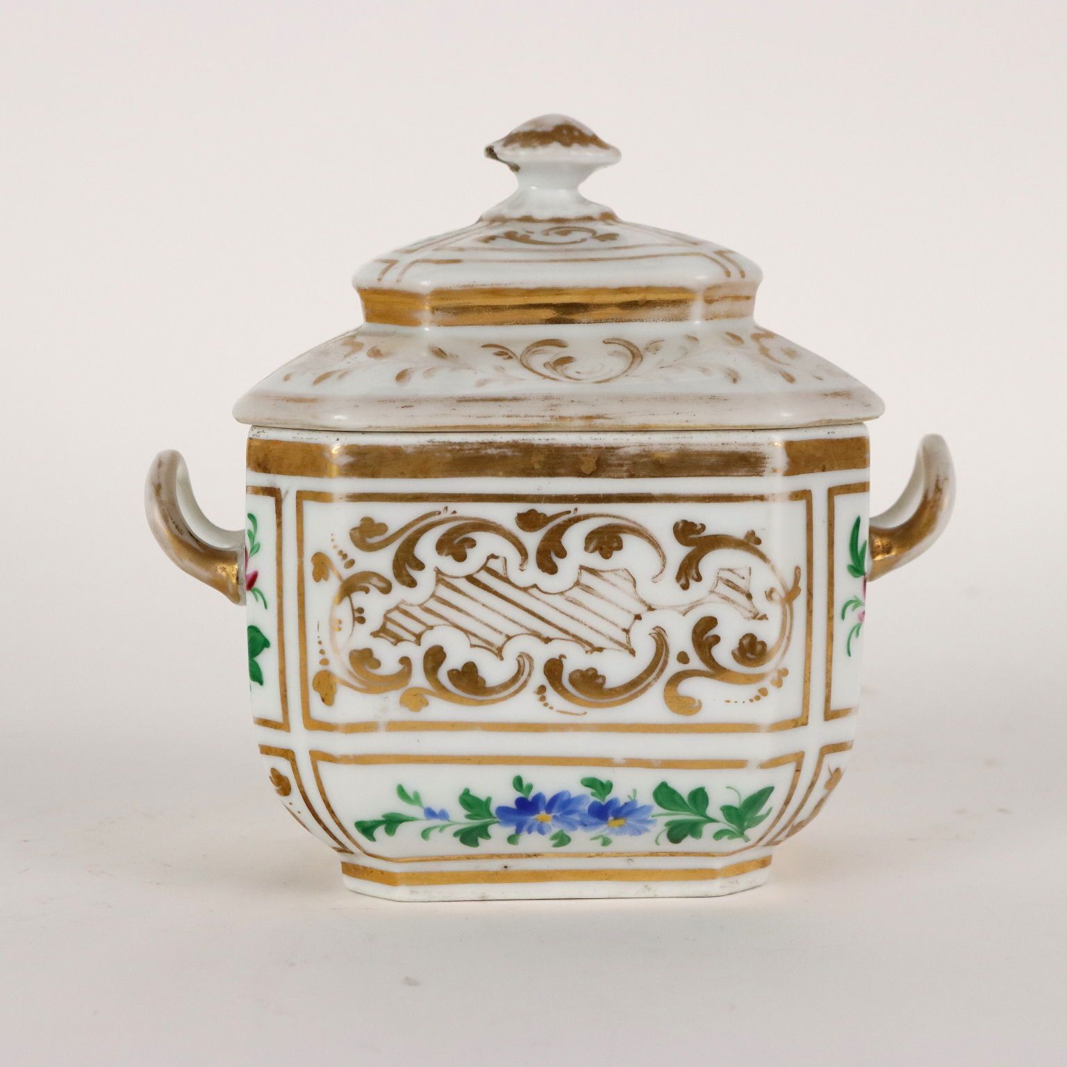 300.0 Antique Tea Set White Porcelain Europe Mid XIX Century photo