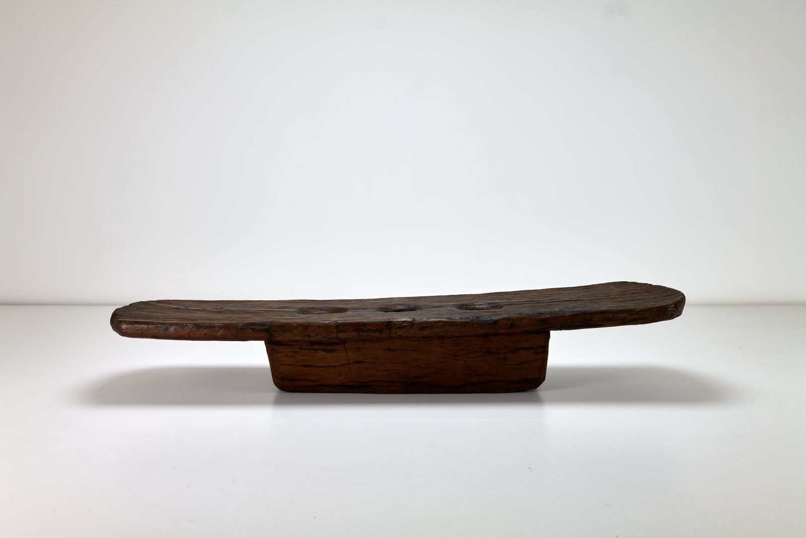 Sculptural Tribal Wooden Rice Mortar From Ne India Nagaland Coffee Table photo vintage