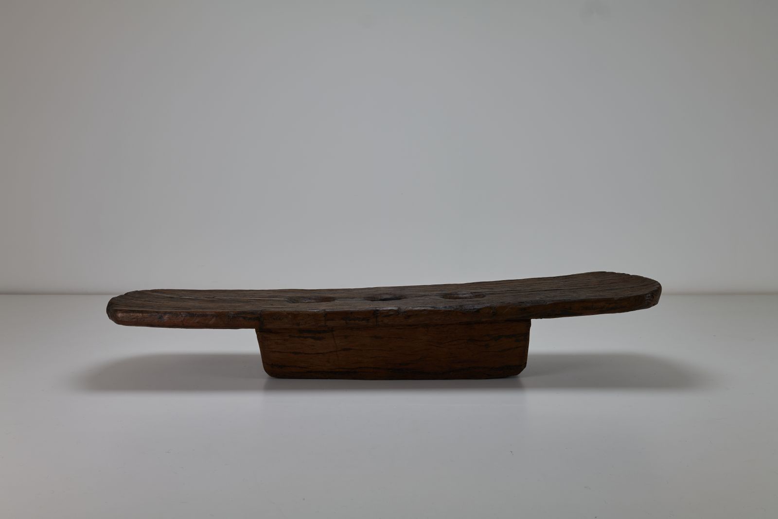 4250.0 Sculptural Tribal Wooden Rice Mortar From Ne India Nagaland Coffee Table photo
