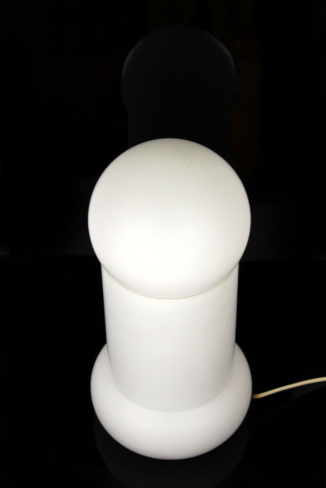 Mid Century Glass Table Lamp From Osvětlovací Sklo Valašské Meziříčí, 1970s photo 290.0