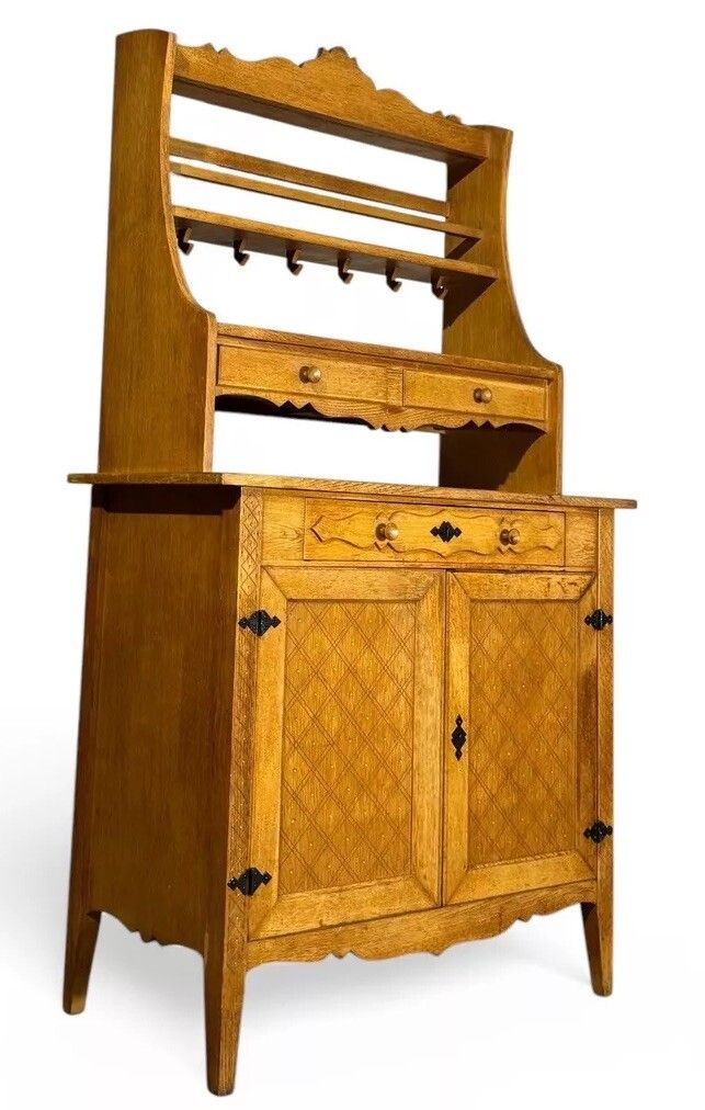 photo buy Mid Century Dresser Solid Golden Oak C1950s Vintage