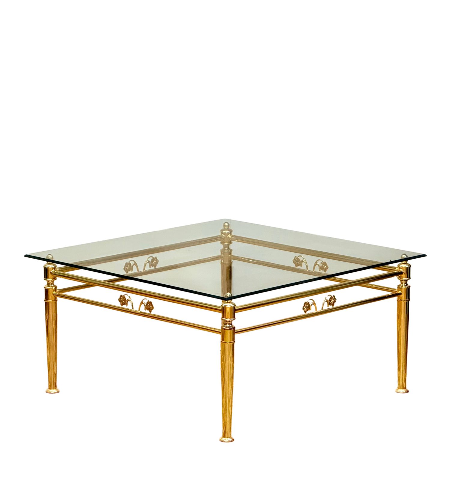 Italian Hollywood Regency Lounge Occasional Table By Metalstudio S.P.A