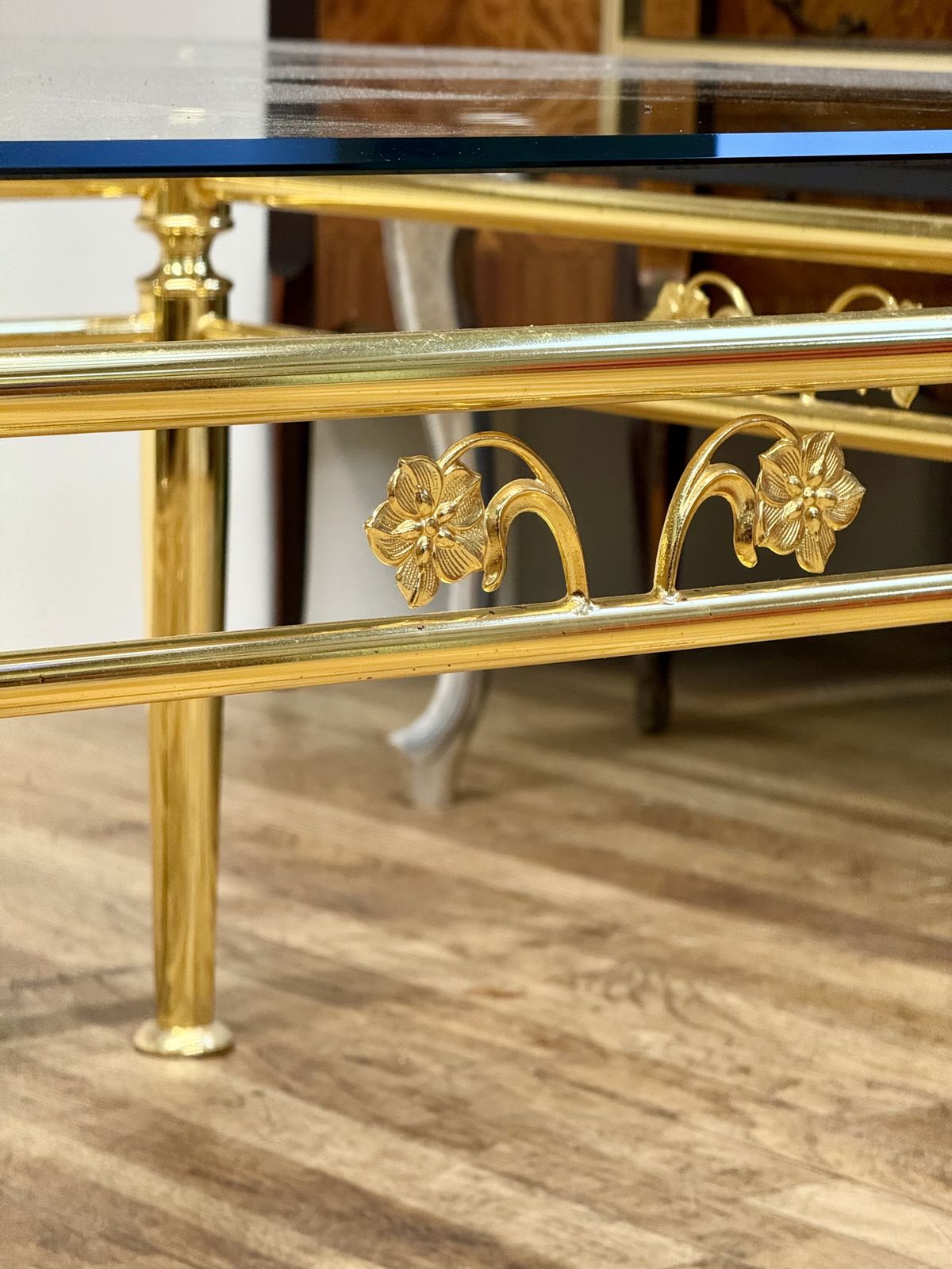 Italian Hollywood Regency Lounge Occasional Table By Metalstudio S.P.A photo vintage