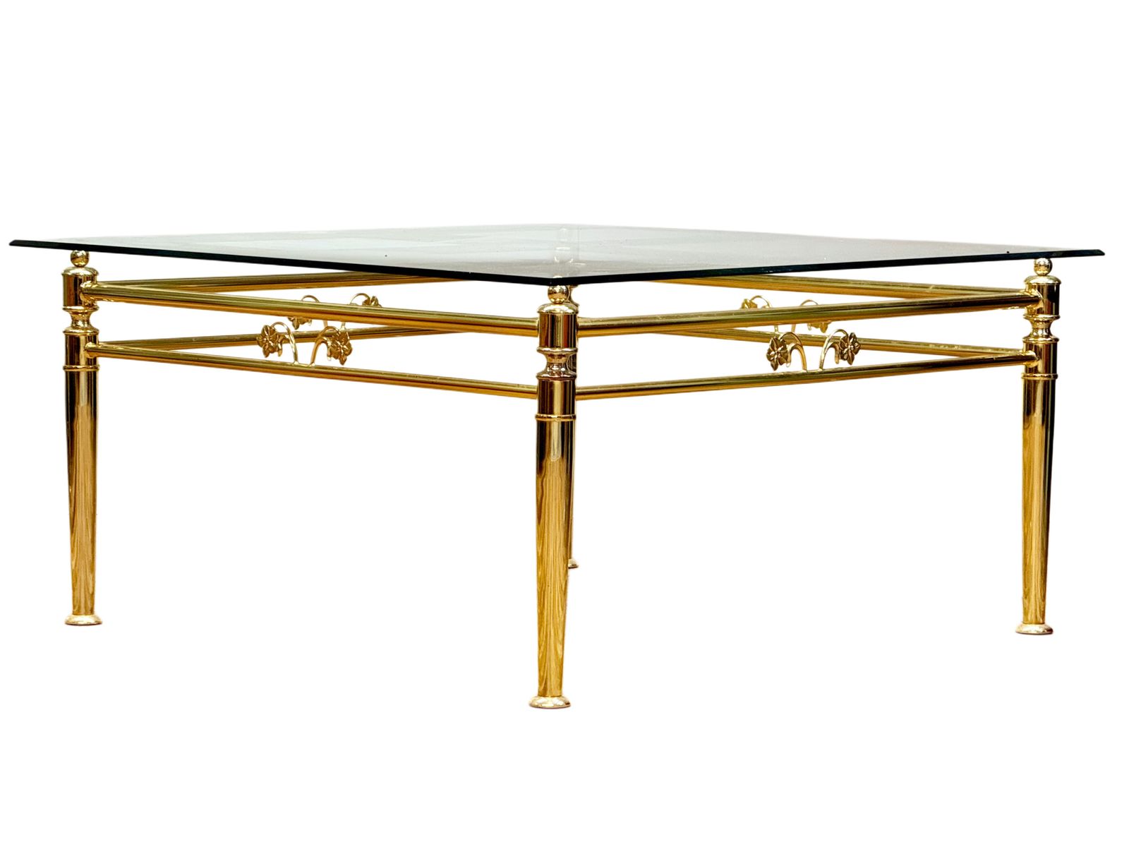 photo vinterior Italian Hollywood Regency Lounge Occasional Table By Metalstudio S.P.A