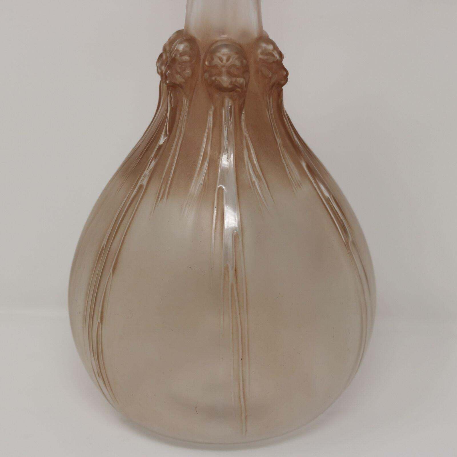 Rene Lalique Glass 'Six Tetes' Decanter photo 9619.0