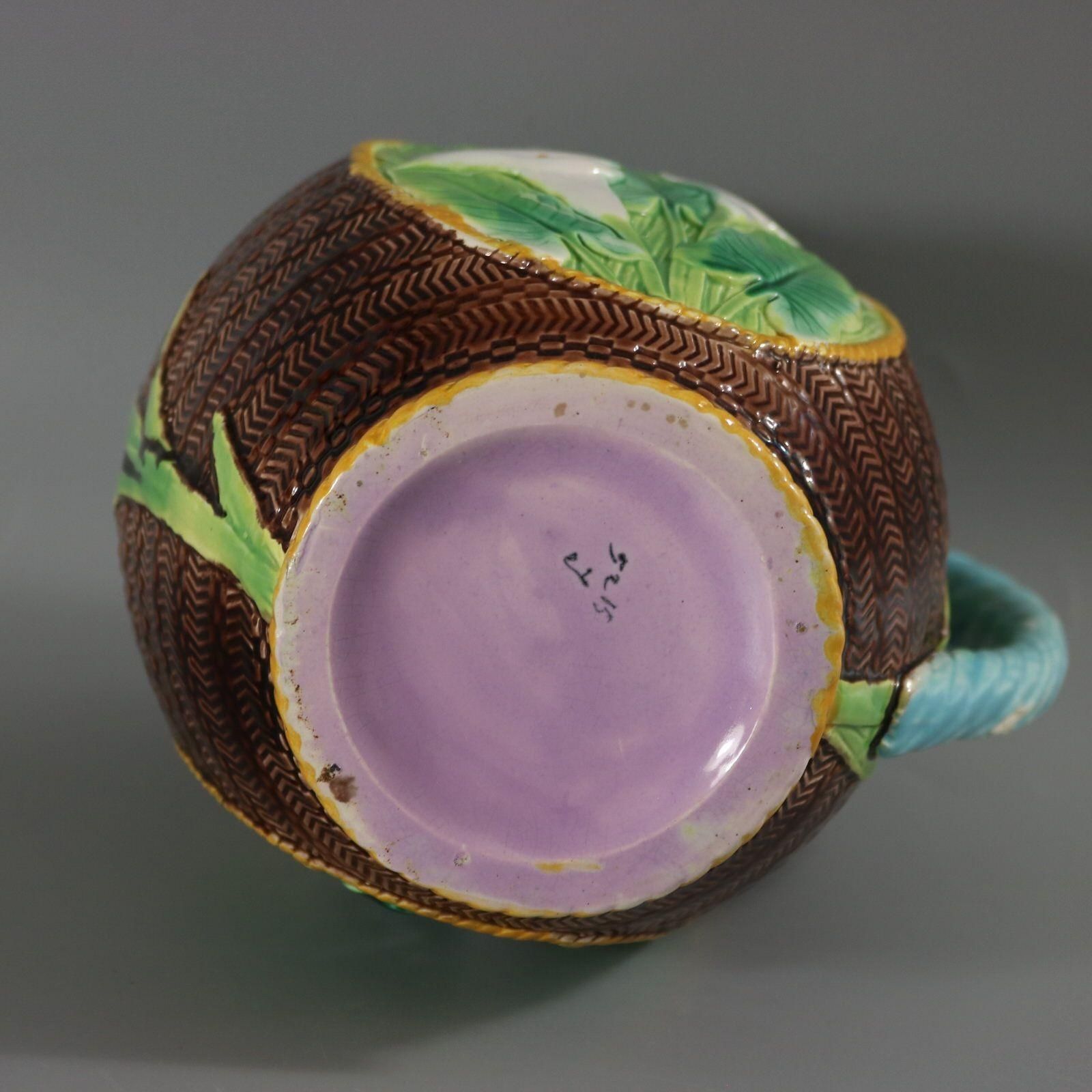 photo for sale George Jones Majolica Calla Lily Pitcher