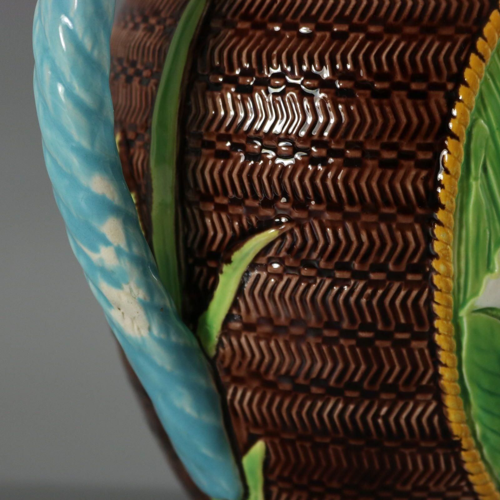 photo buy George Jones Majolica Calla Lily Pitcher