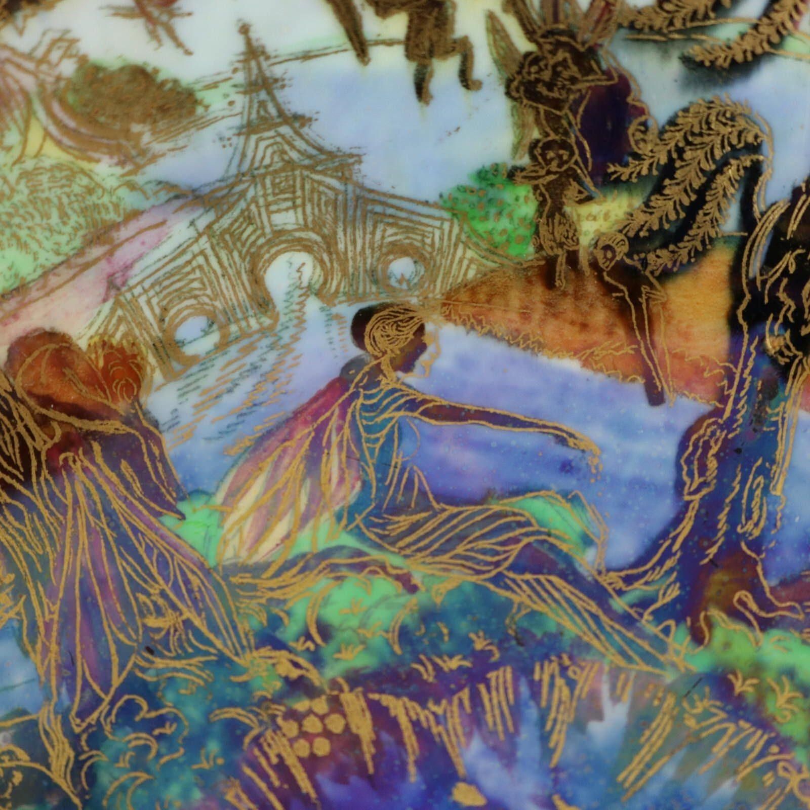 photo furniture Wedgwood Fairyland Lustre Jumping Faun Lily Tray
