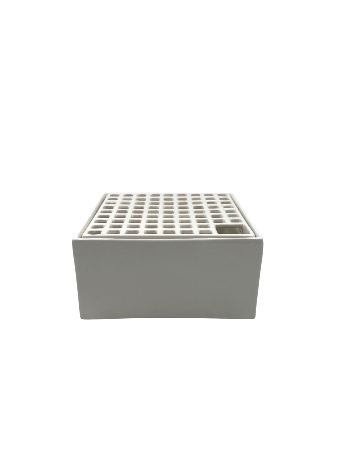 Studio Opi, White Space Age Mod. Ikebana C Ceramic Vase, Gabbianelli Italy Ca. 1970 photo buy