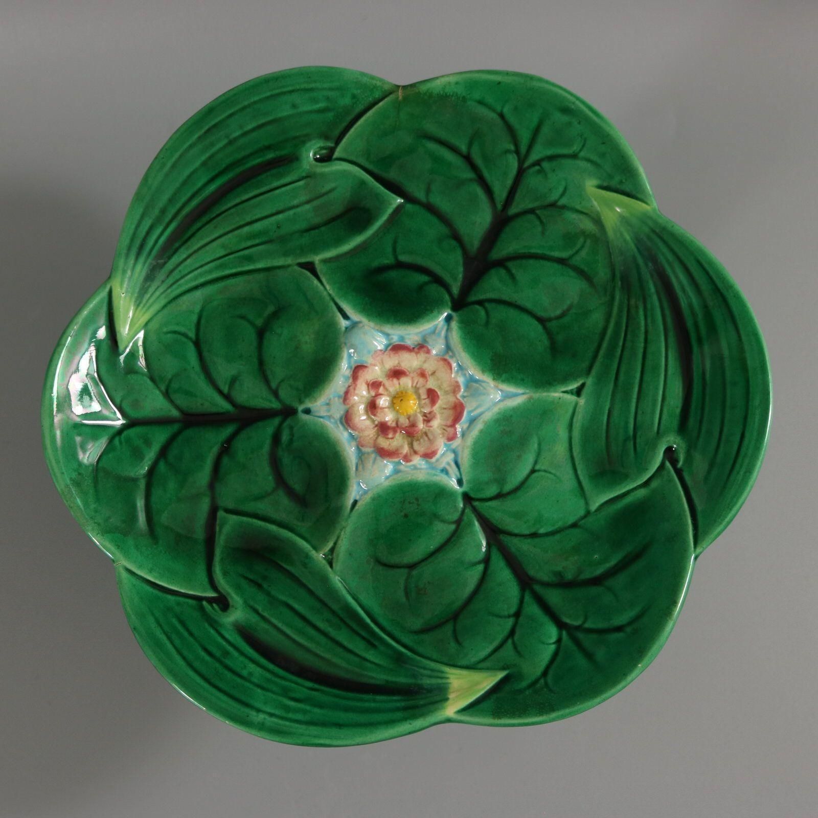 George Jones Majolica Lily Compote photo furniture
