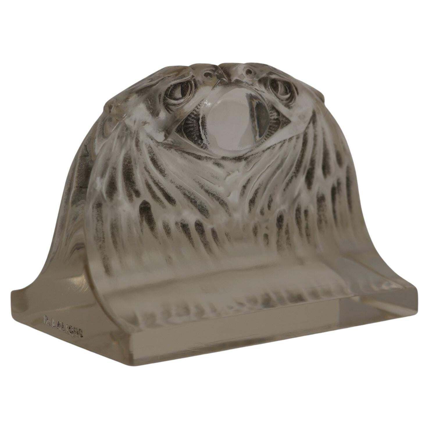 Rene Lalique Glass 'Deux Aigles' Paperweight