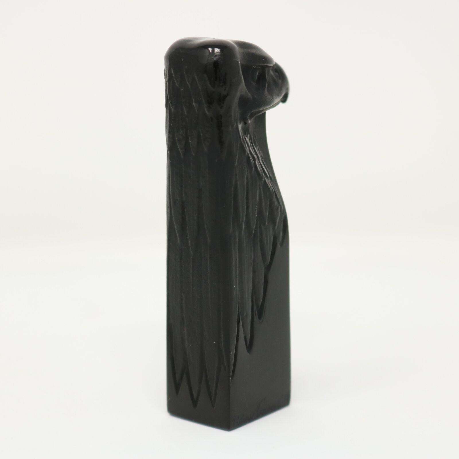 Rene Lalique Black Glass Glass 'Tete D'aigle' Cachet photo vinterior