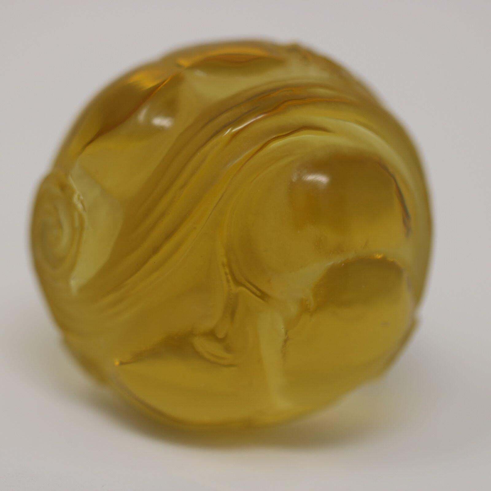 Rene Lalique Yellow Amber Glass Marienthal Decanter photo vinterior