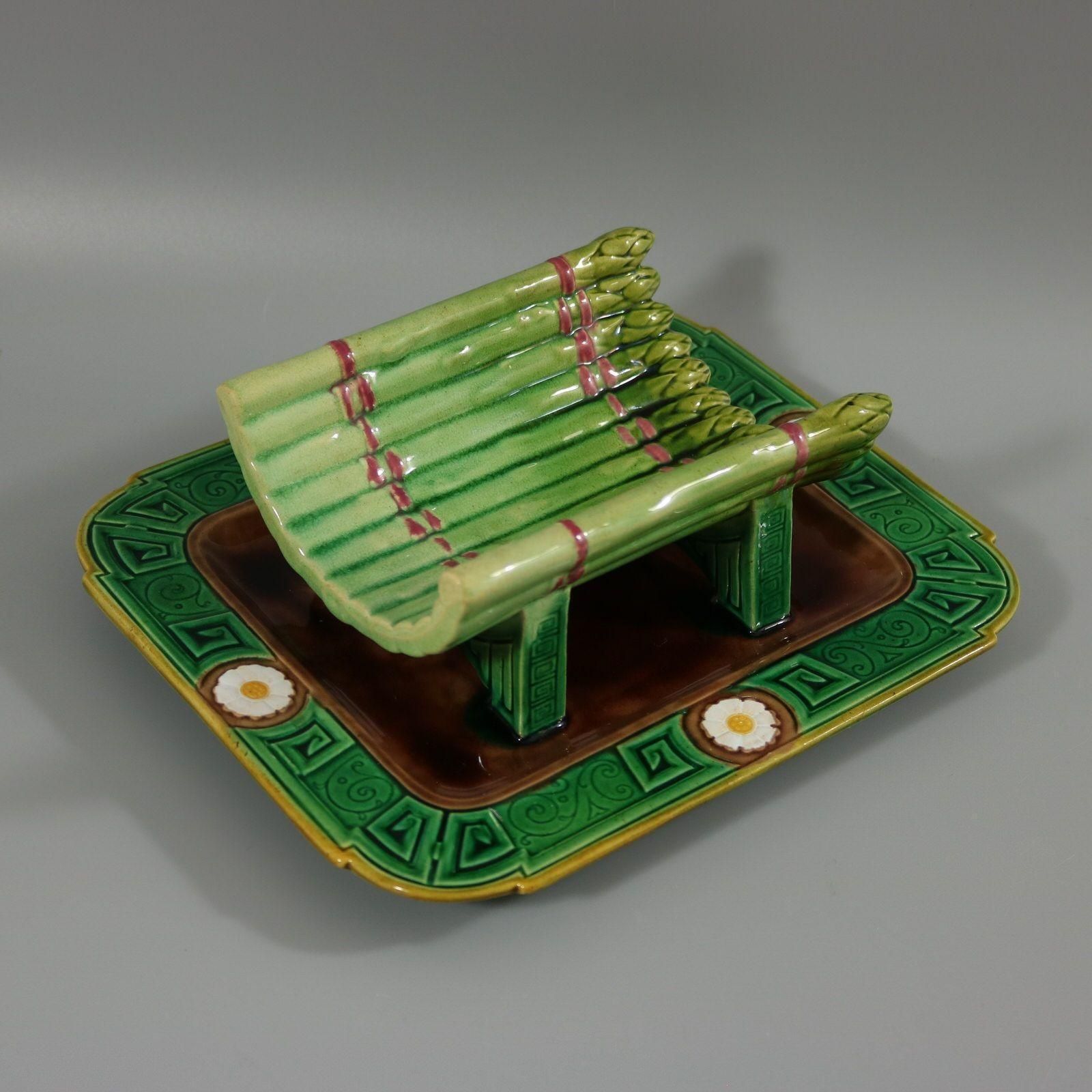 Minton Majolica Asparagus Server photo buy