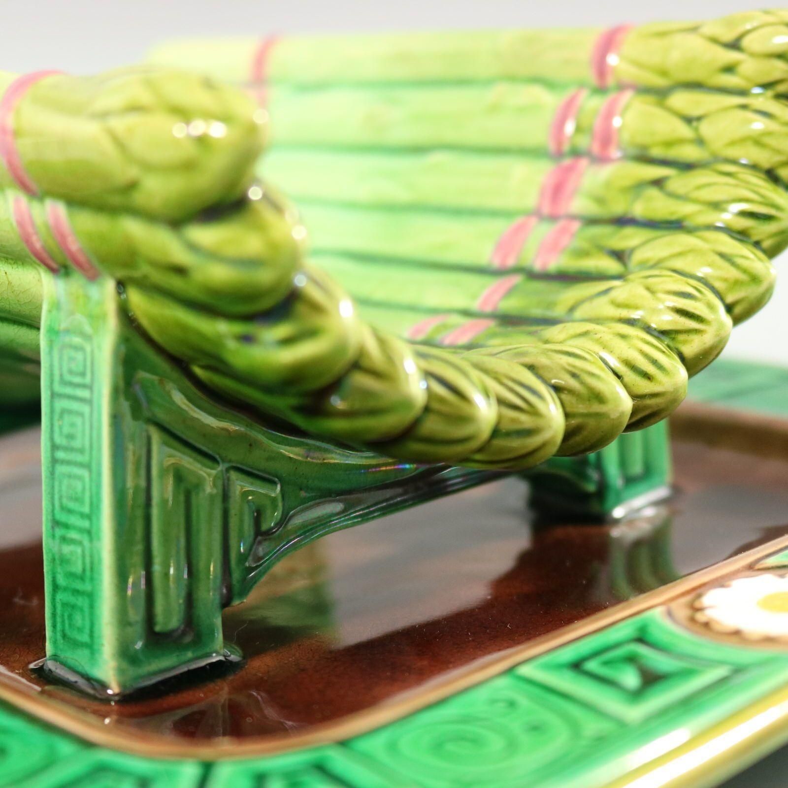 photo for sale Minton Majolica Asparagus Server