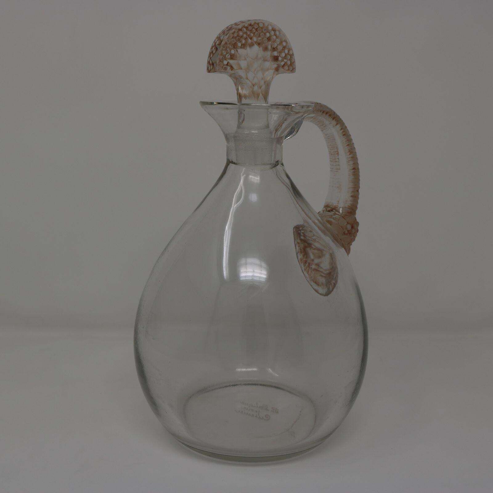 René Lalique Glass Satyre Decanter photo vinterior