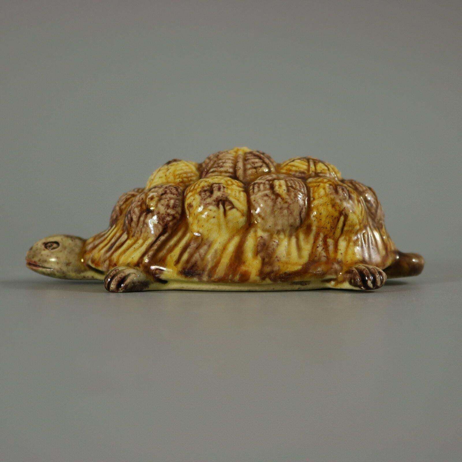 Portuguese Palissy Majolica Tortoise Figure photo Art