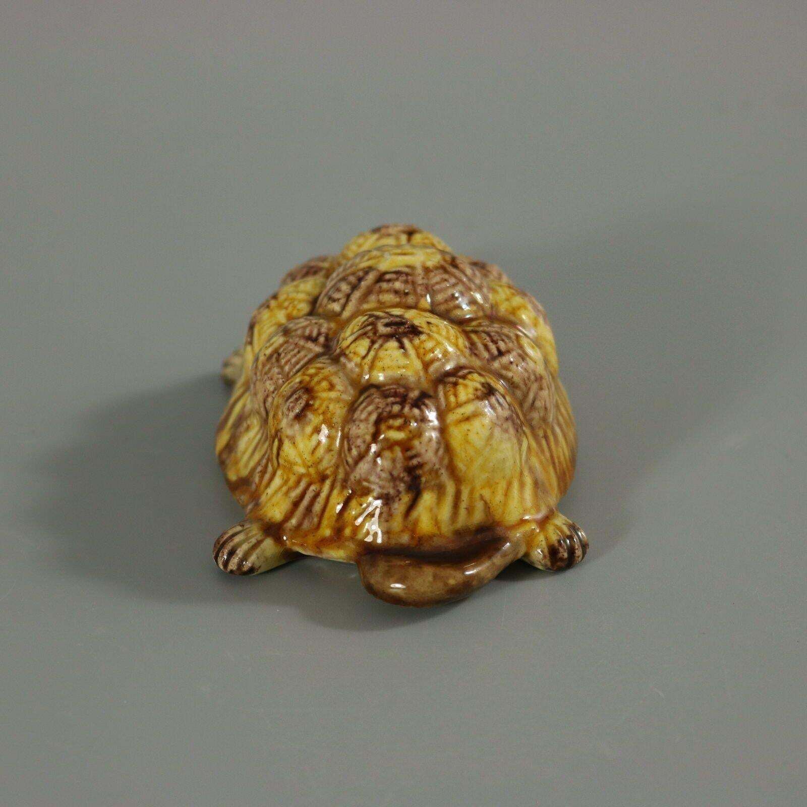 Portuguese Palissy Majolica Tortoise Figure photo vinterior