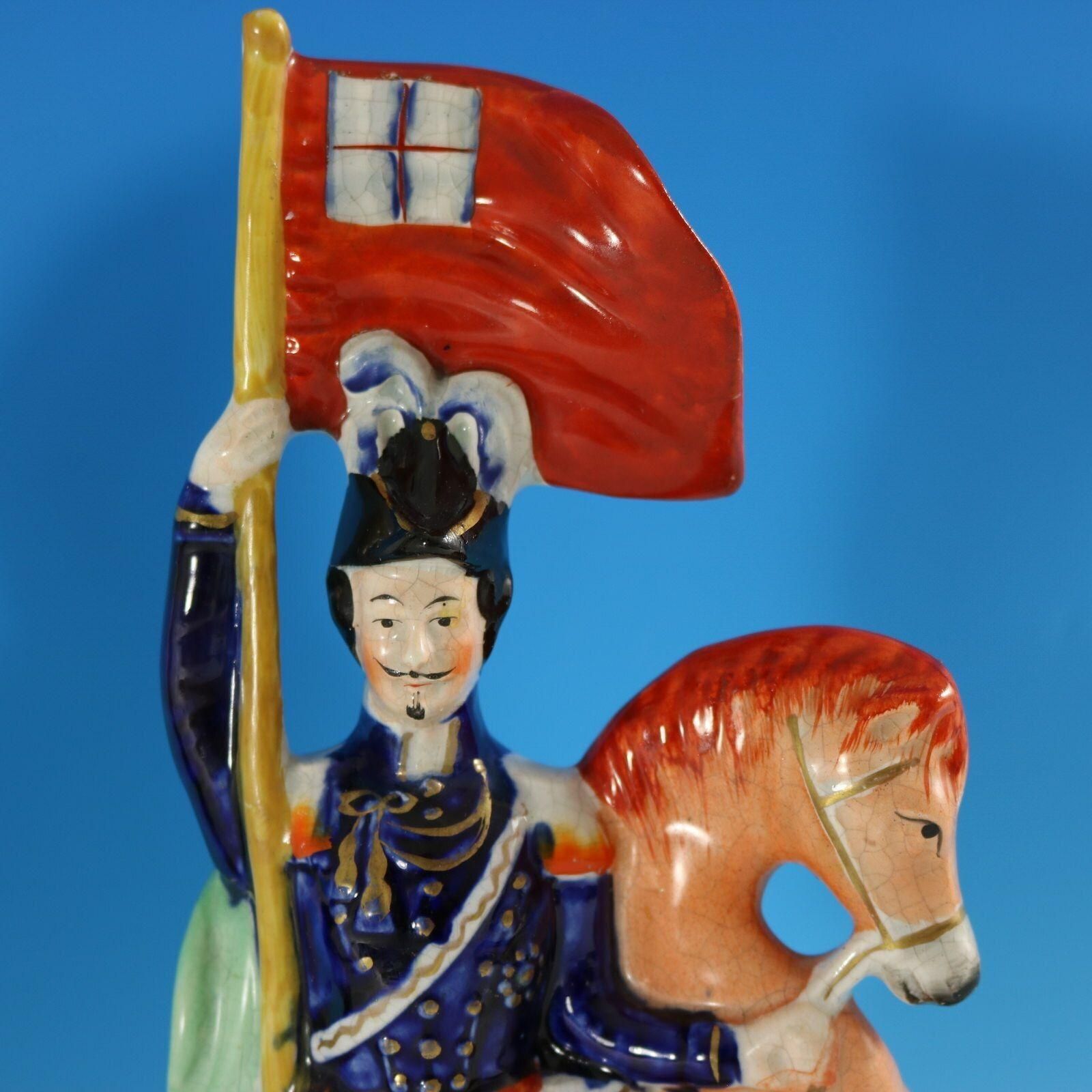 Art Pair Staffordshire 'Simpson & Brown' Generals On Horseback photo