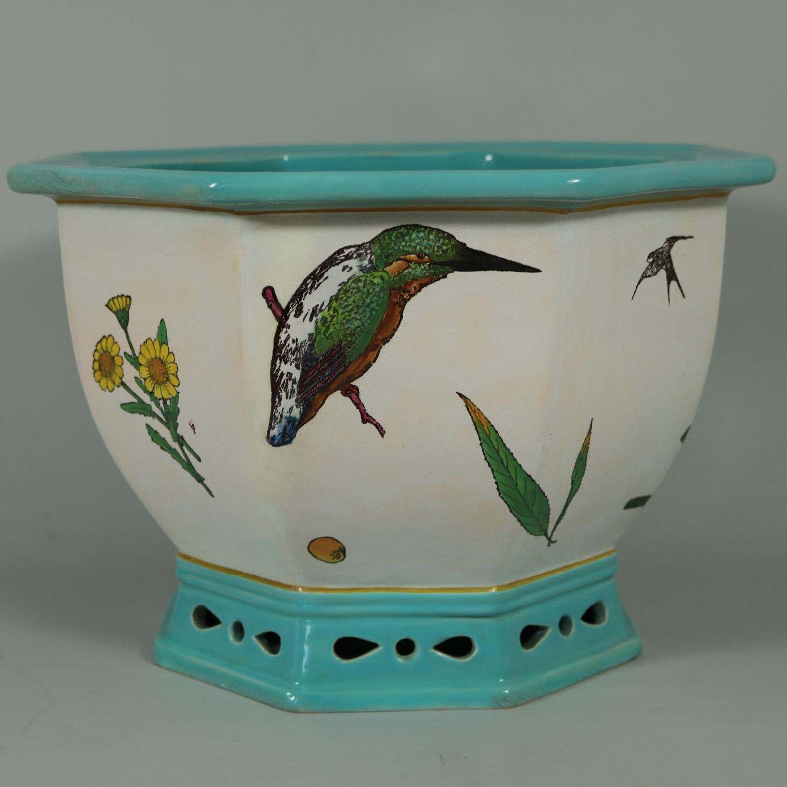 Minton Majolica 'Naturalist' Jardiniere By W.S Coleman photo 1965.0