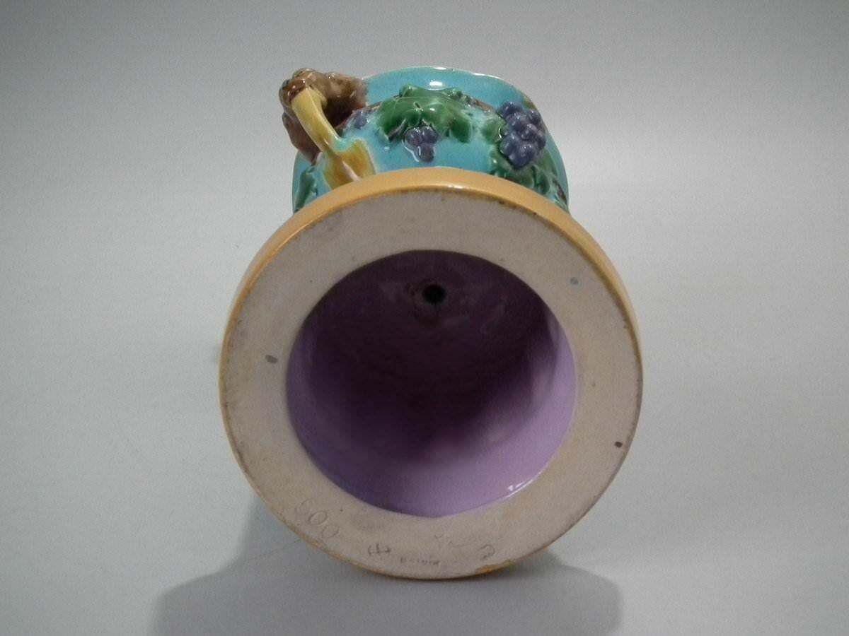 photo buy Minton Majolica Two Handled Vase On Pedestal