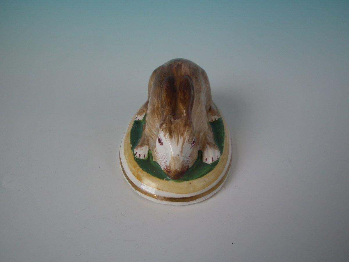 Staffordshire Porcellaneous Rabbit Figure photo furniture