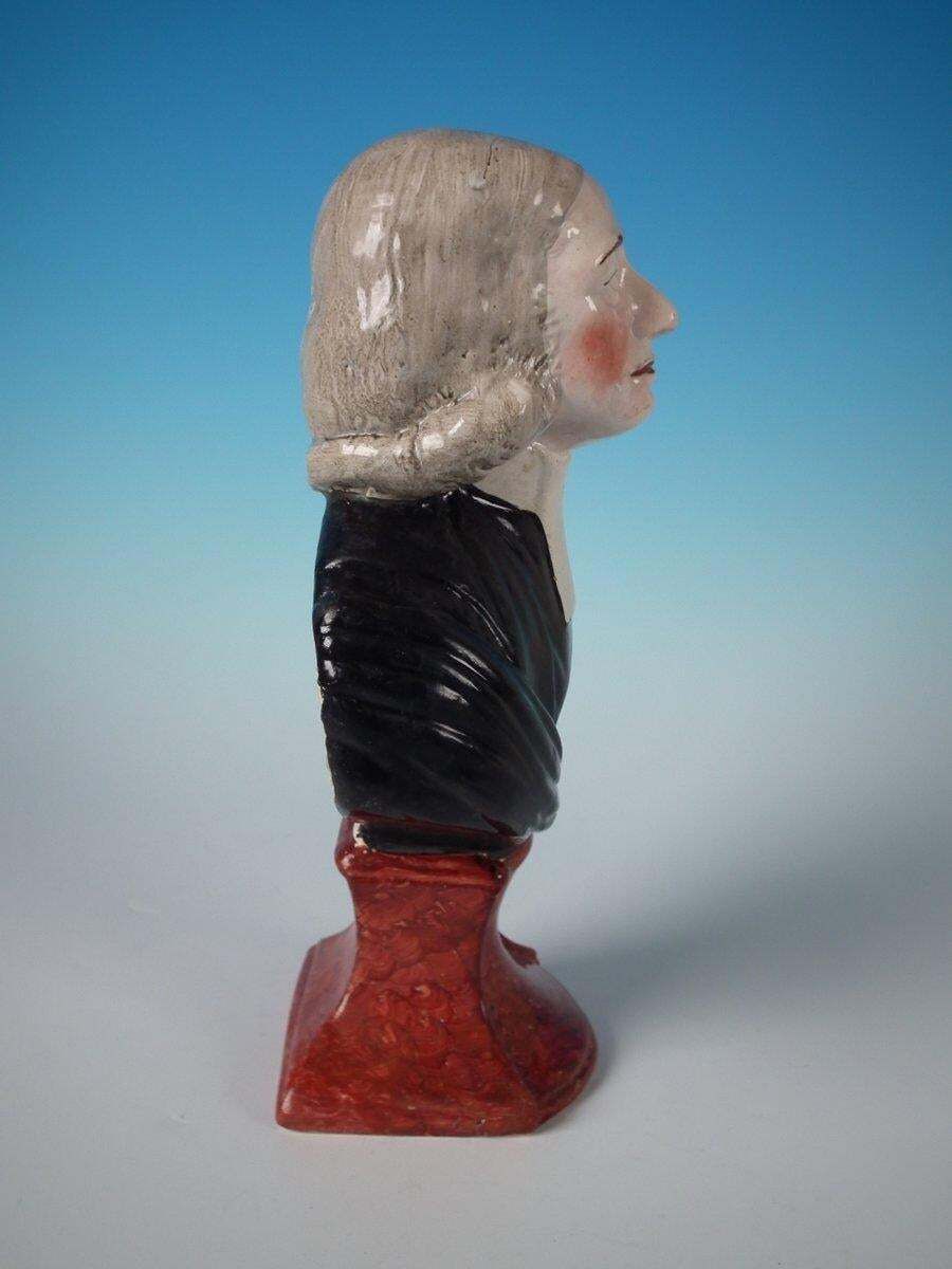 photo furniture Staffordshire Pearlware 'John Wesley' Bust