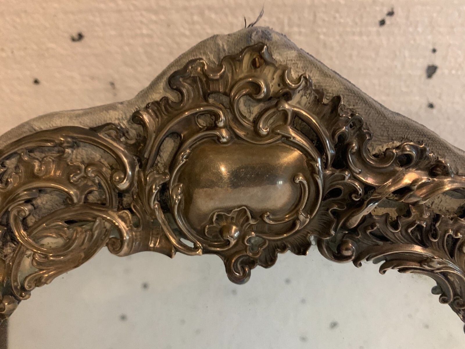 Louis XV Style Mirror In Metal Pushed Back 20th Century photo furniture