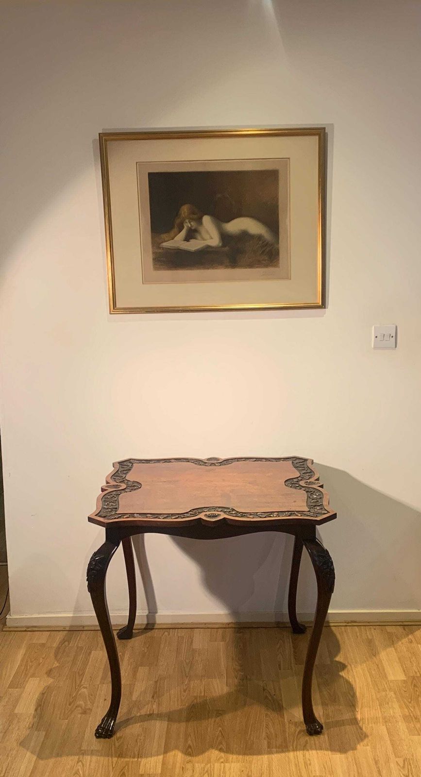 Exquisite Late Georgian/Early Victorian Oak Centre/Window Table With Acorn & Oak Leaf Carvings photo furniture