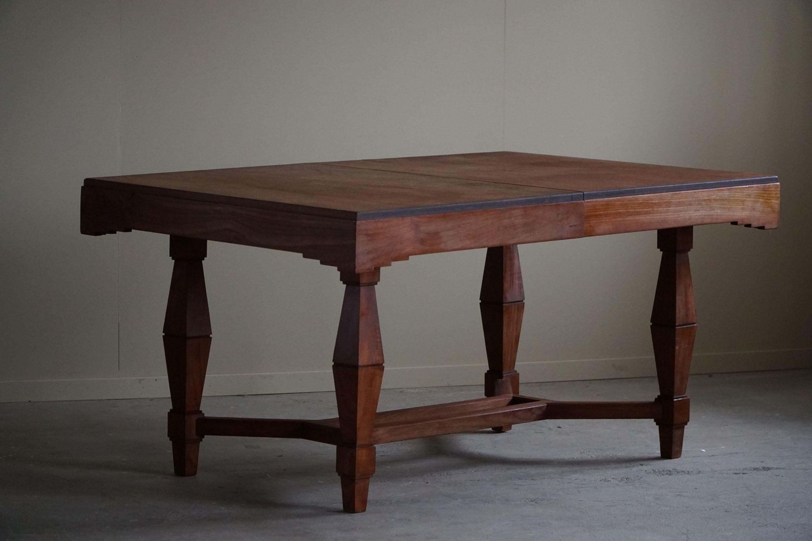 Art Deco Dining Table In Teak, With Butterfly Leaf, Danish Cabinetmaker, 1940s photo furniture
