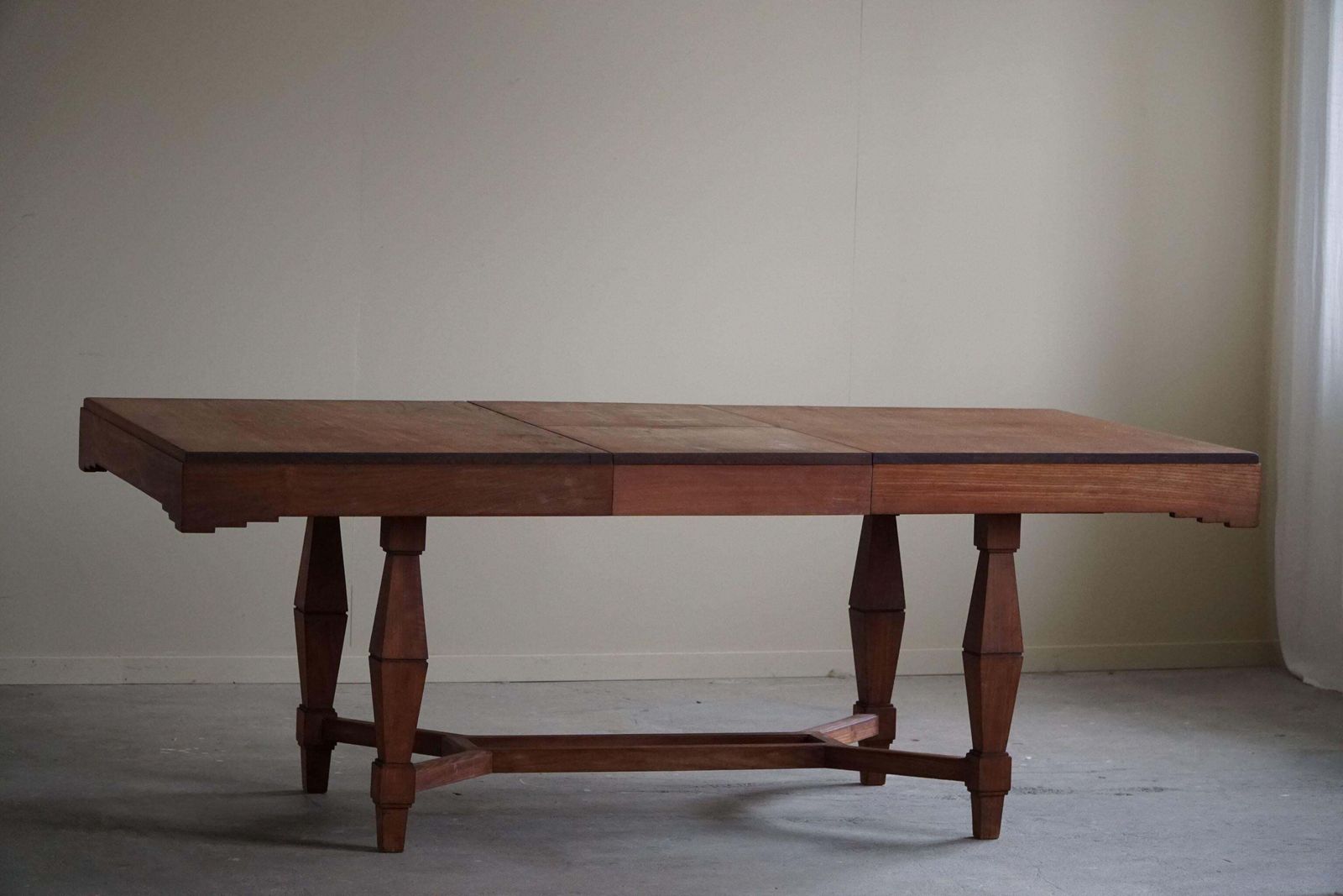 Art Deco Dining Table In Teak, With Butterfly Leaf, Danish Cabinetmaker, 1940s photo Furniture