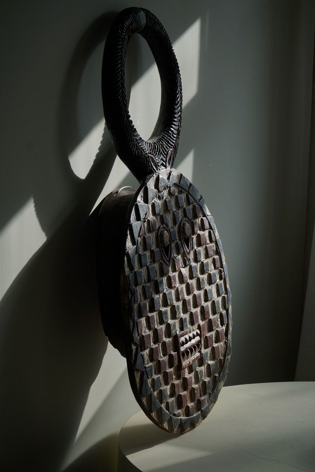 Large African Wooden Baule Kple Kple Tribal Mask, Ivory Coast, Mid 20th Century photo 1130.0