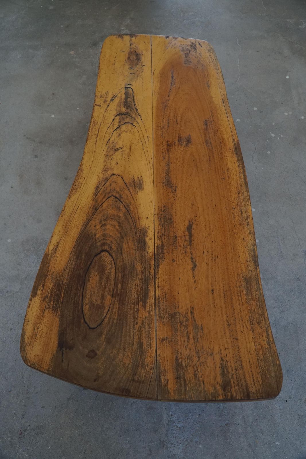 Midcentury Organic Wooden Scandinavian Wabi Sabi Coffee Table, Made In 1960s photo Furniture