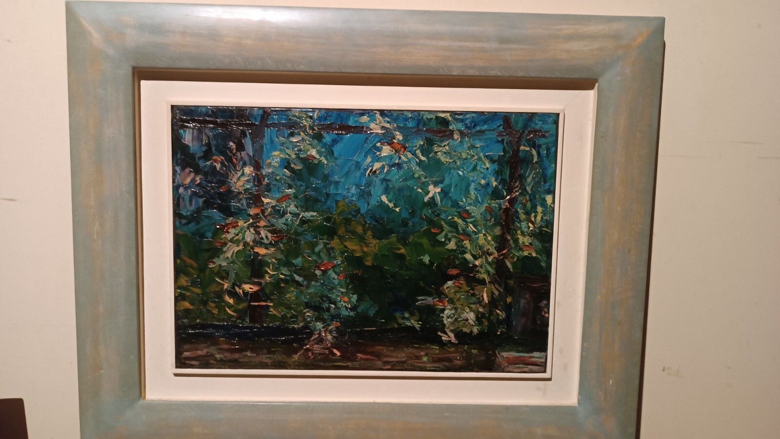 Oil On Canvas Title "The Pergola" Signed 1950s\60s 20th Century photo for sale