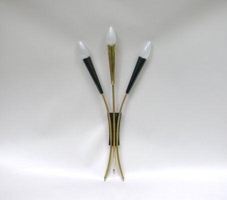 Large Wall Lights In The Style Of Stilnovo, 1950s, Set Of 3 photo furniture